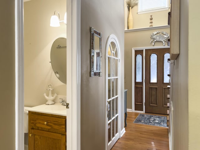 5505 Indigo Makers Trce, Charleston, SC 29418 - entryway with wood finished floors