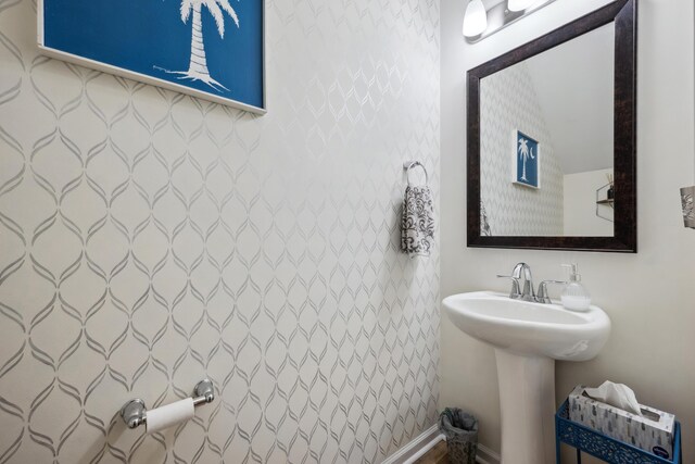 bathroom with a sink