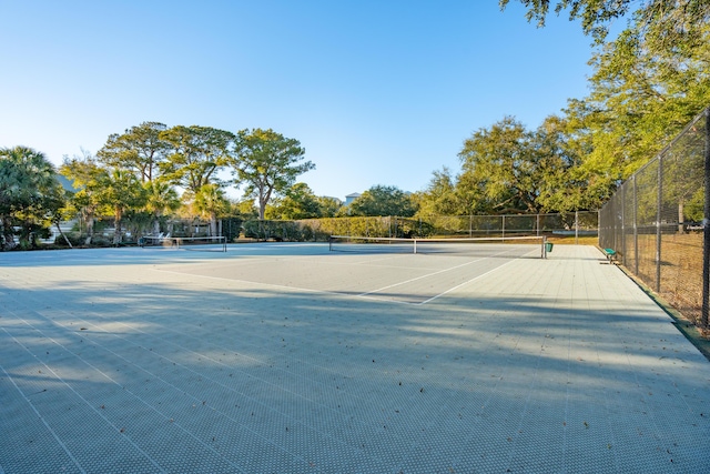 view of sport court