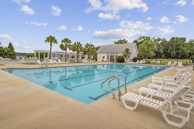 121 Ancestry Ln, Moncks Corner, SC 29461 - community pool featuring a pergola and a patio
