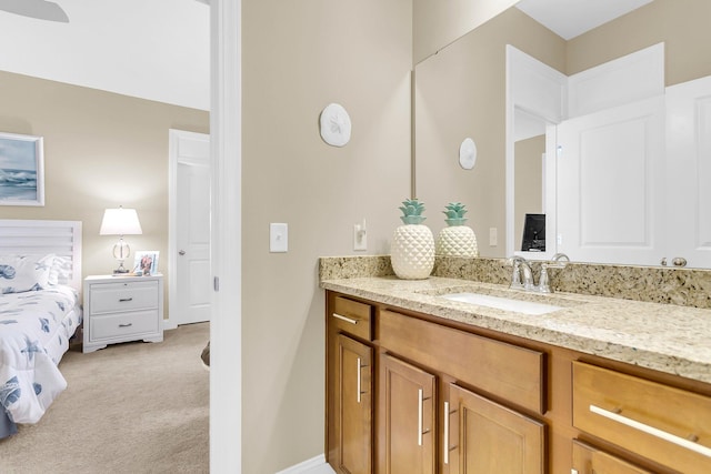 bathroom with vanity