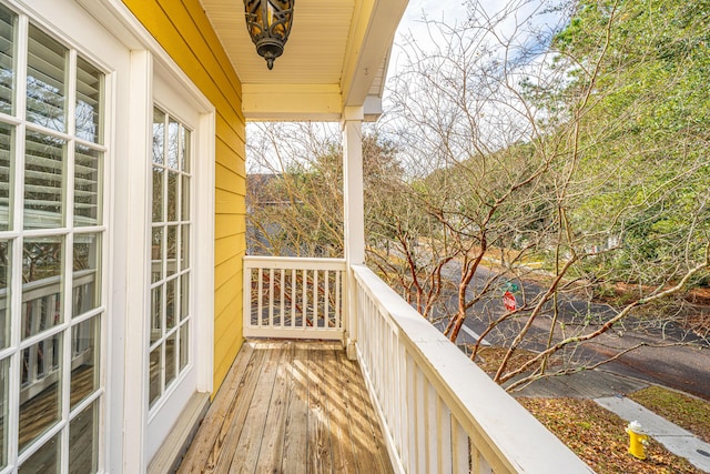 view of balcony