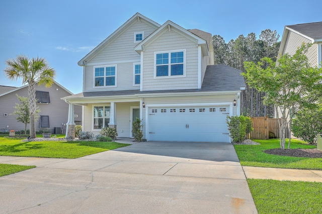 211 Saxony Loop, Summerville, SC 29486 - view of front of home featuring concrete driveway, a porch, and a garage