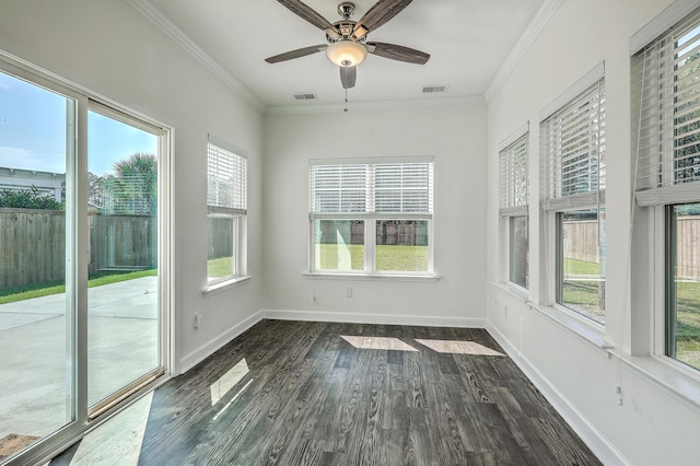 211 Saxony Loop, Summerville, SC 29486 - unfurnished sunroom with wood finished floors, ornamental molding, and baseboards