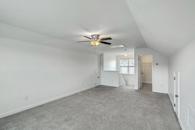 211 Saxony Loop, Summerville, SC 29486 - bonus room with carpet, a ceiling fan, vaulted ceiling, and baseboards