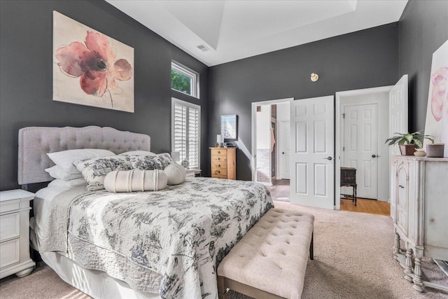 555 Pointe Of Oaks Rd, Summerville, SC 29485 - bedroom with light carpet and a high ceiling