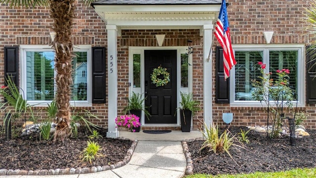 555 Pointe Of Oaks Rd, Summerville, SC 29485 - view of exterior entry with brick siding
