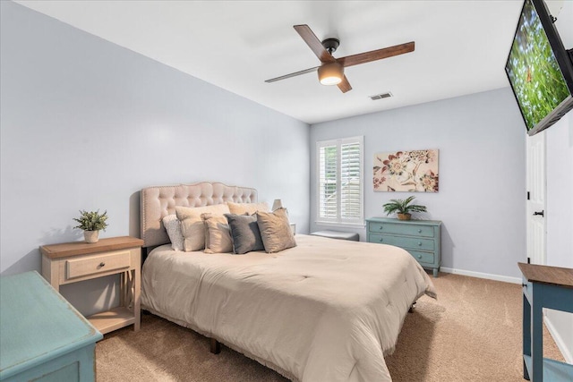 555 Pointe Of Oaks Rd, Summerville, SC 29485 - bedroom featuring light colored carpet, ceiling fan, and baseboards