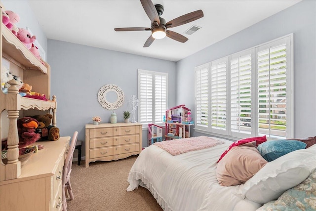 555 Pointe Of Oaks Rd, Summerville, SC 29485 - bedroom featuring light carpet and a ceiling fan