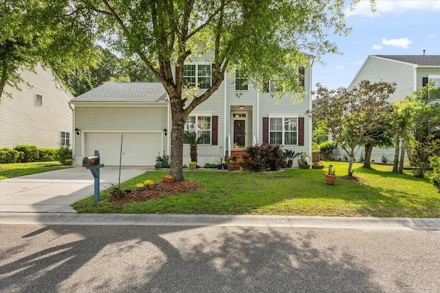 2132 Summerwood Dr, Mount Pleasant, SC 29466 - view of front of home featuring driveway, an attached garage, and a front lawn