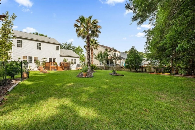2132 Summerwood Dr, Mount Pleasant, SC 29466 - view of yard with a wooden deck