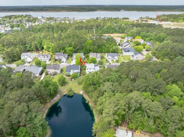 2132 Summerwood Dr, Mount Pleasant, SC 29466 - aerial view of property's location with a large body of water and nearby suburban area