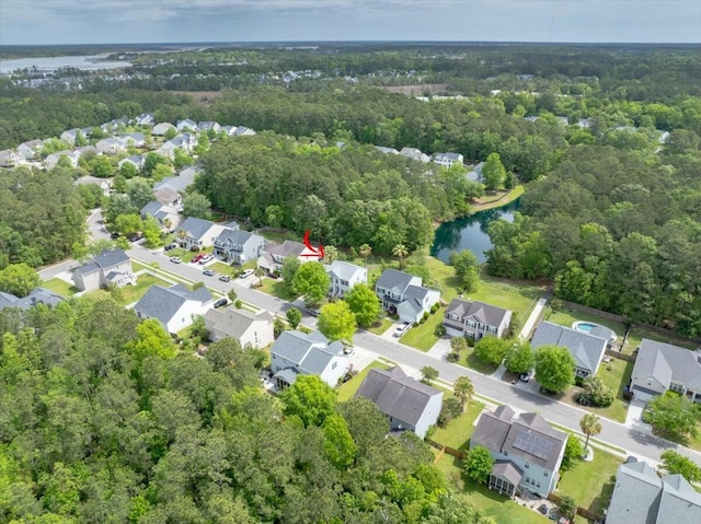 2132 Summerwood Dr, Mount Pleasant, SC 29466 - aerial view of residential area featuring a large body of water and a forest