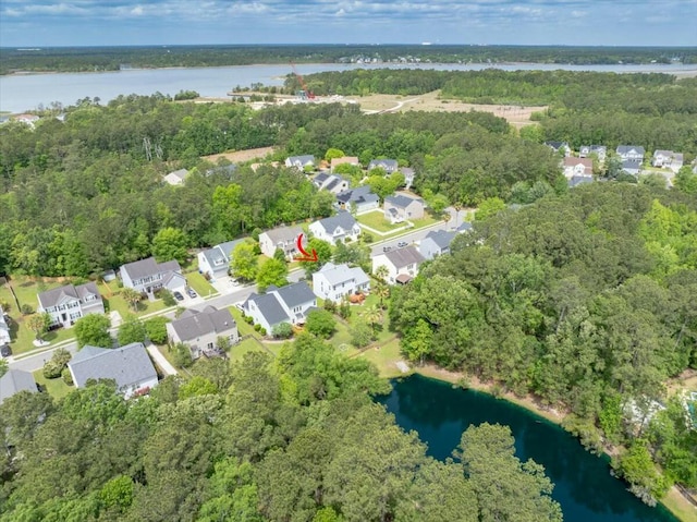2132 Summerwood Dr, Mount Pleasant, SC 29466 - aerial view of property's location with a nearby body of water, nearby suburban area, and a heavily wooded area