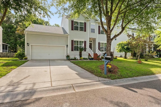 2132 Summerwood Dr, Mount Pleasant, SC 29466 - traditional home featuring an attached garage, concrete driveway, and a front yard
