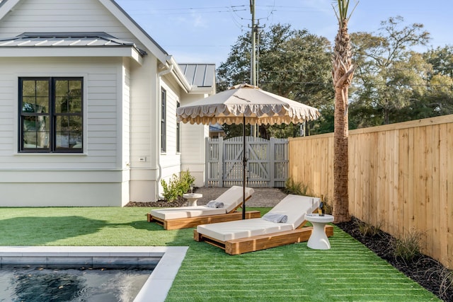 exterior space featuring a wooden deck