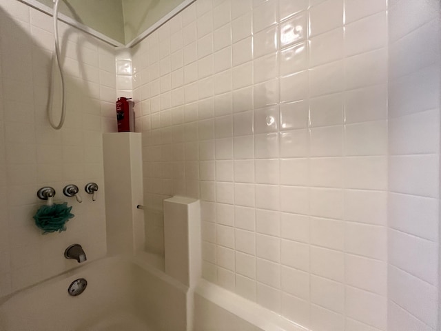 bathroom featuring bathtub / shower combination