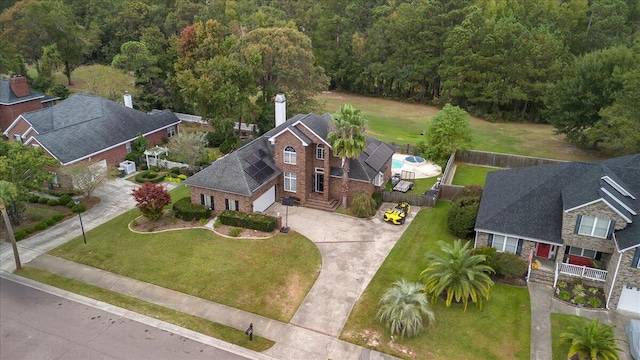 birds eye view of property