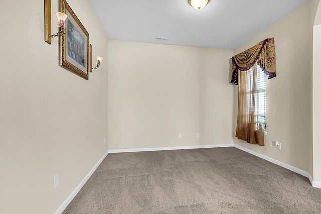 view of carpeted empty room