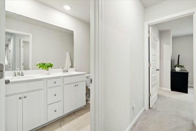 bathroom featuring vanity