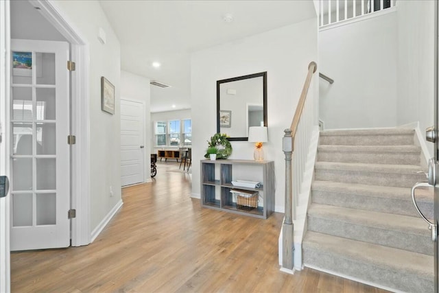 interior space featuring hardwood / wood-style flooring