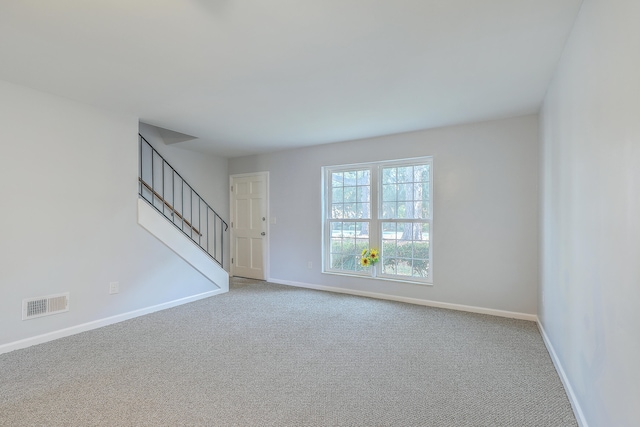 view of carpeted empty room