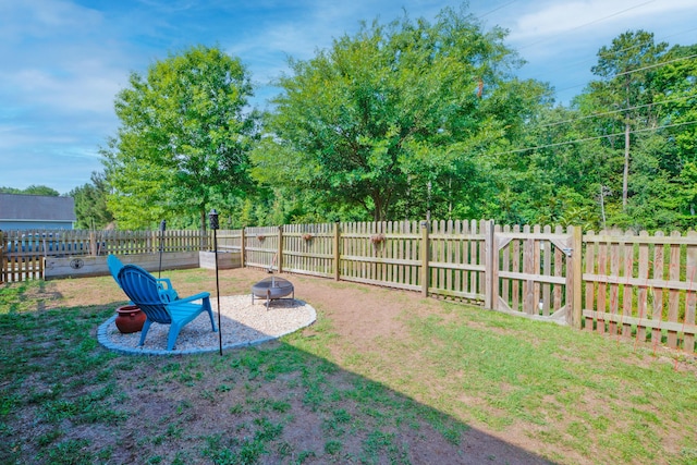 1589 Seabago Dr, Charleston, SC 29414 - view of yard with a fire pit