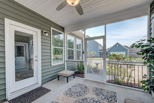 1589 Seabago Dr, Charleston, SC 29414 - sunroom featuring a ceiling fan