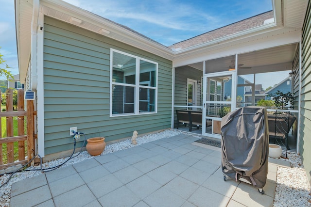 1589 Seabago Dr, Charleston, SC 29414 - view of patio with a sunroom