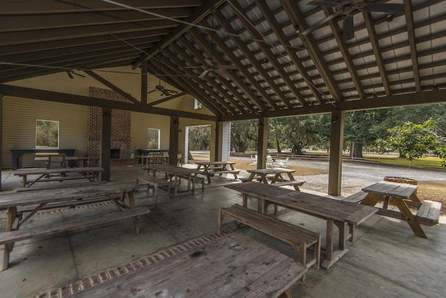 surrounding community with a gazebo