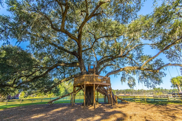 view of jungle gym