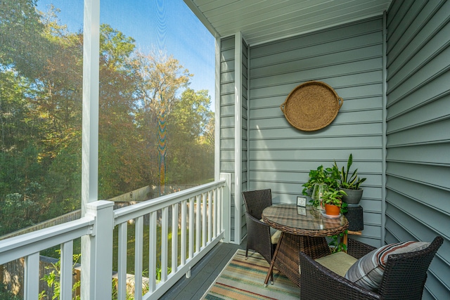 view of balcony