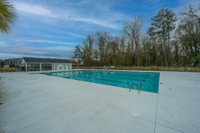 view of pool with a patio area