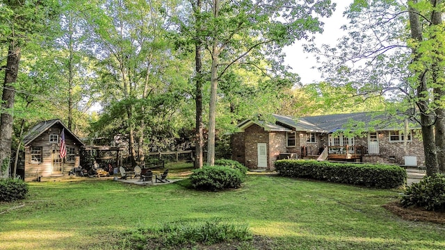 exterior space featuring a deck