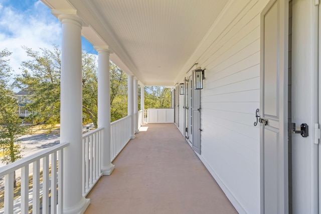 view of balcony