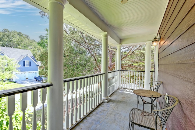 view of balcony