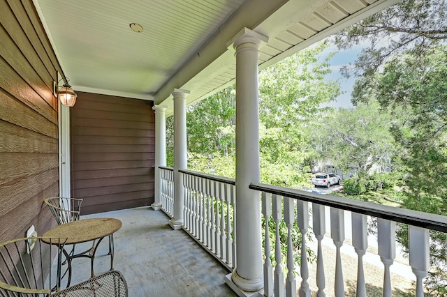 view of balcony