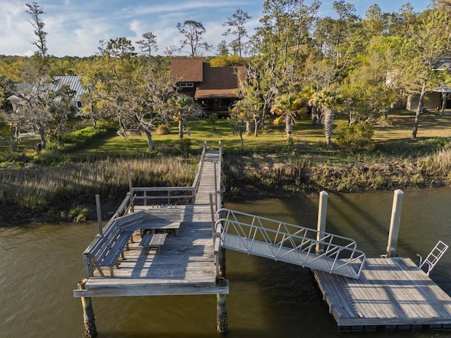 7897 Russell Creek Dr, Edisto Island, SC 29438 - dock with a water view