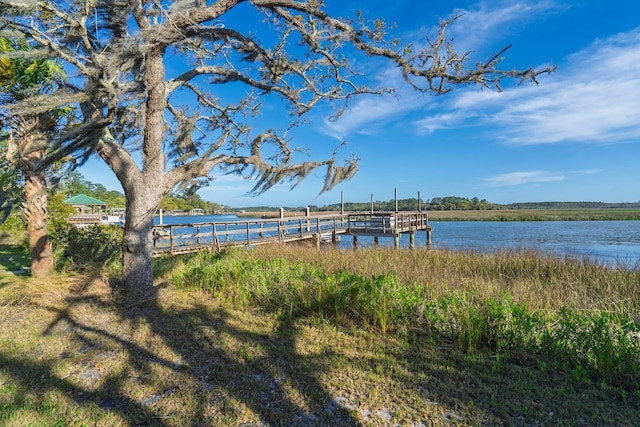 7897 Russell Creek Dr, Edisto Island, SC 29438 - dock featuring a water view