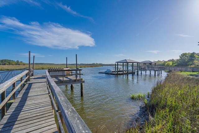 7897 Russell Creek Dr, Edisto Island, SC 29438 - dock with a water view