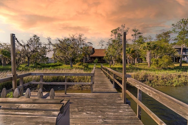 7897 Russell Creek Dr, Edisto Island, SC 29438 - dock featuring a water view