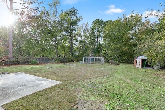 view of yard featuring a patio