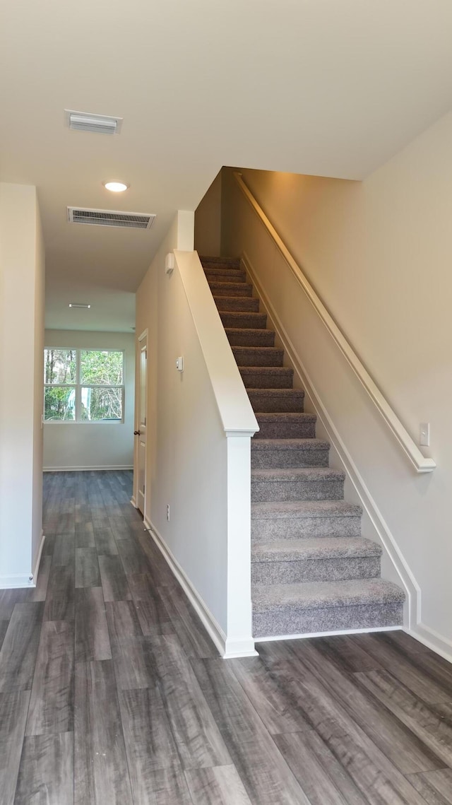 2007 Scarlett Maple St, Summerville, SC 29486 - stairway featuring wood finished floors, baseboards, and recessed lighting