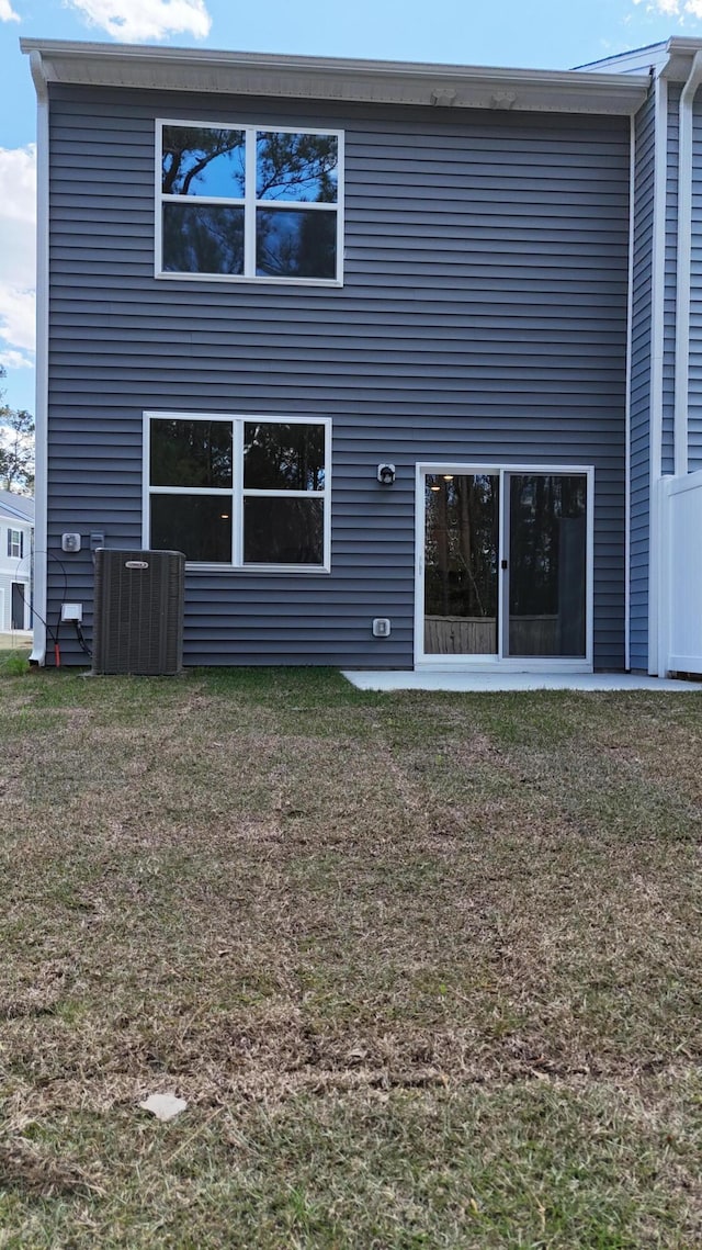 2007 Scarlett Maple St, Summerville, SC 29486 - rear view of house with central AC unit and a yard