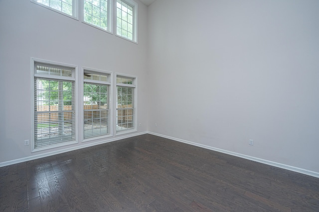 1629 Jorrington St, Mount Pleasant, SC 29466 - spare room with dark wood finished floors and a towering ceiling