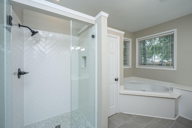 1629 Jorrington St, Mount Pleasant, SC 29466 - full bathroom featuring a bath, a shower stall, and tile patterned floors