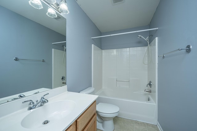 1629 Jorrington St, Mount Pleasant, SC 29466 - bathroom featuring vanity, shower / bathtub combination, and tile patterned floors