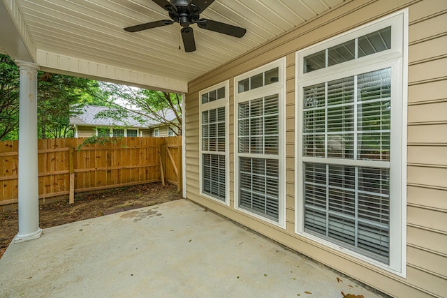 1629 Jorrington St, Mount Pleasant, SC 29466 - view of patio / terrace with a ceiling fan