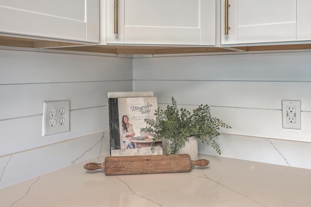 32 Briarcliff Dr, Charleston, SC 29407 - kitchen view of white cabinetry and light stone countertops
