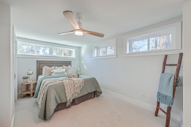 32 Briarcliff Dr, Charleston, SC 29407 - bedroom with multiple windows, baseboards, carpet floors, and a ceiling fan